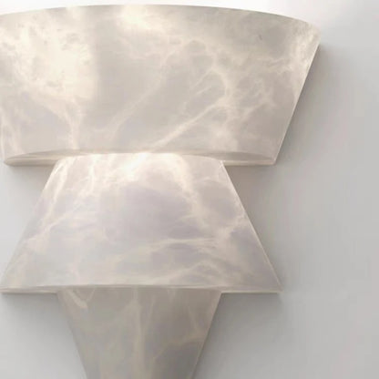 Runi Alabaster Layered Wall Light | Celestre