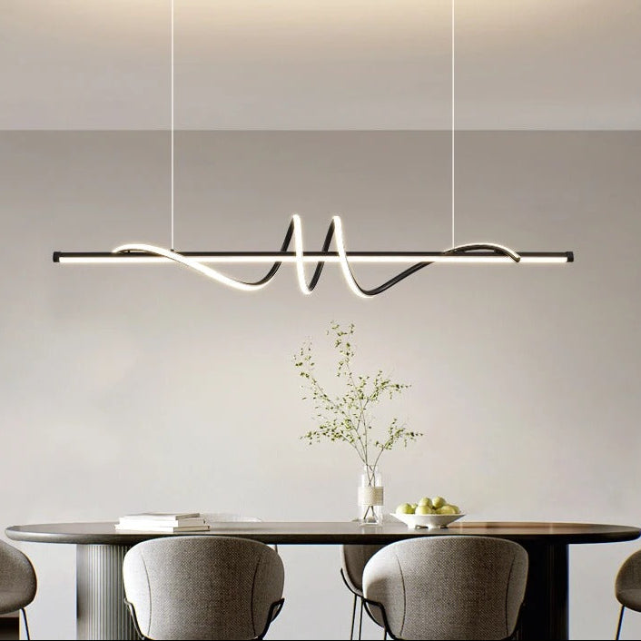 Tera Minimalist Pendant Light Black 100 cm | Celestre