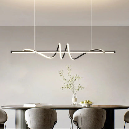 Tera Minimalist Pendant Light Black 100 cm | Celestre