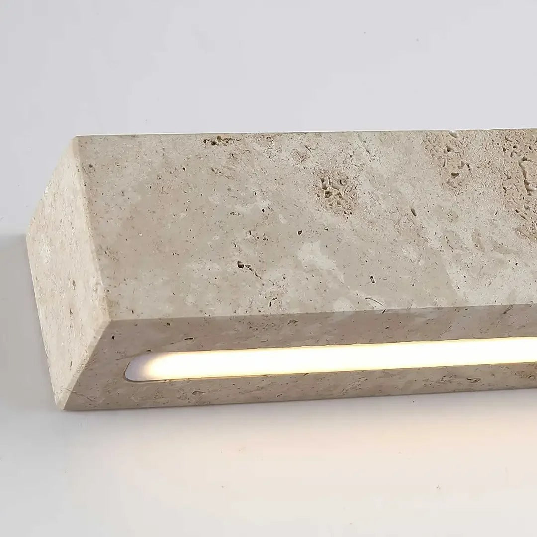 Divo Travertine Block Outdoor Wall Light | Celestre