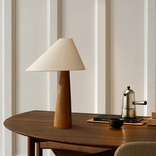 Enva Wabi Sabi Retro Wooden Table Lamp | Celestre