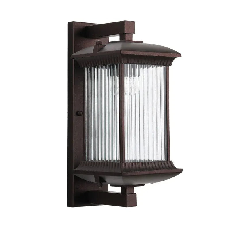 Ilyx Outdoor Fluted Glass Wall Light | Celestre