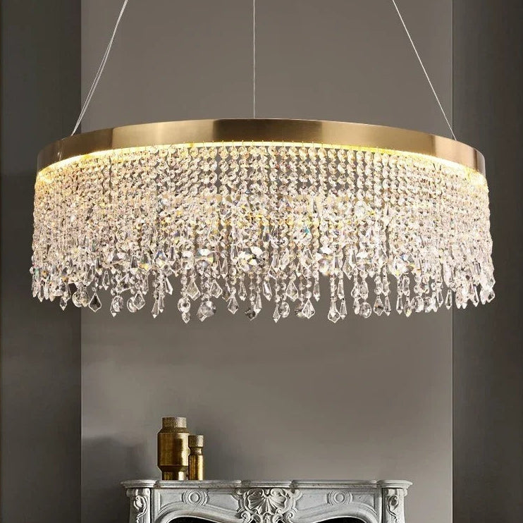 Dara Crystal Drum Chandelier | Celestre