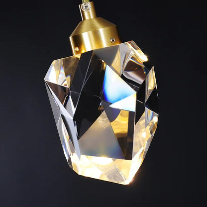 Alero Faceted Crystal Pendant Light | Celestre