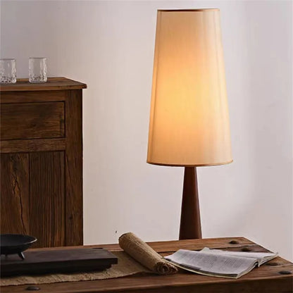 Livy Conical Wooden Wabi-Sabi Lamp | Celestre
