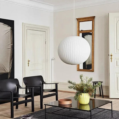 Vara Silk Ball Pendant Light D40cm | Celestre