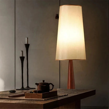 Livy Conical Wooden Wabi-Sabi Lamp | Celestre