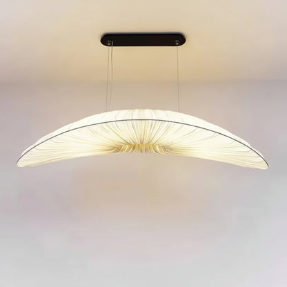 Yira Fabric Floating Boat Chandelier White L 80 cm | Celestre