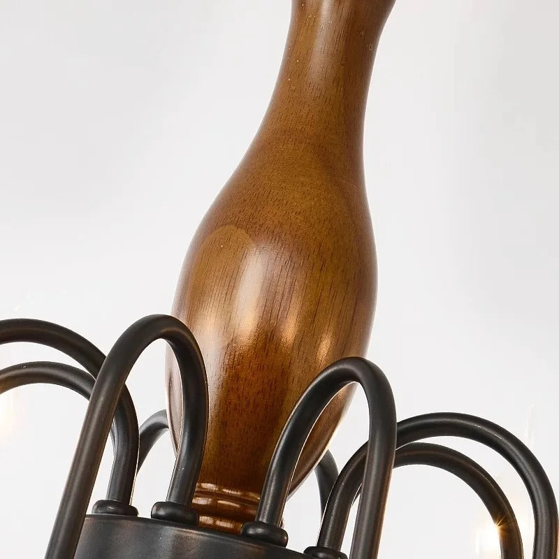 Avix Wooden Candelabra Chandelier | Celestre