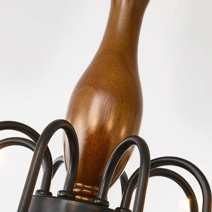 Avix Wooden Candelabra Chandelier | Celestre