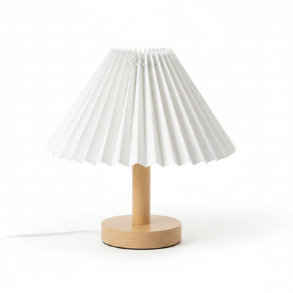 Hira Japandi Pleated Table Lamp | Celestre