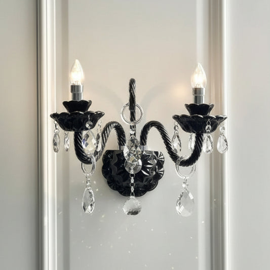 Orya Candelabra Crystal Wall Light 2 Heads | Celestre