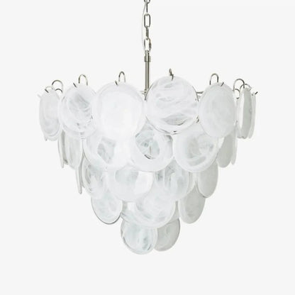 Gixo Murano Disc Chandelier White | Celestre