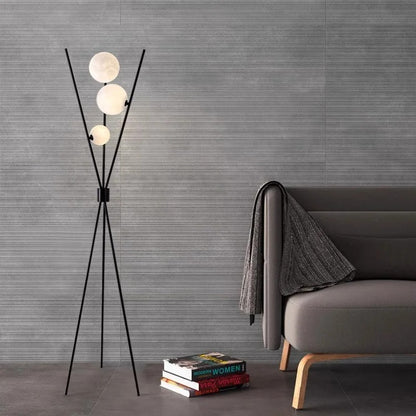 Korla Minimalist Moon Tripod Lamp | Celestre