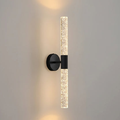 Aero Bubble Crystal Wand Wall Light Black | Celestre