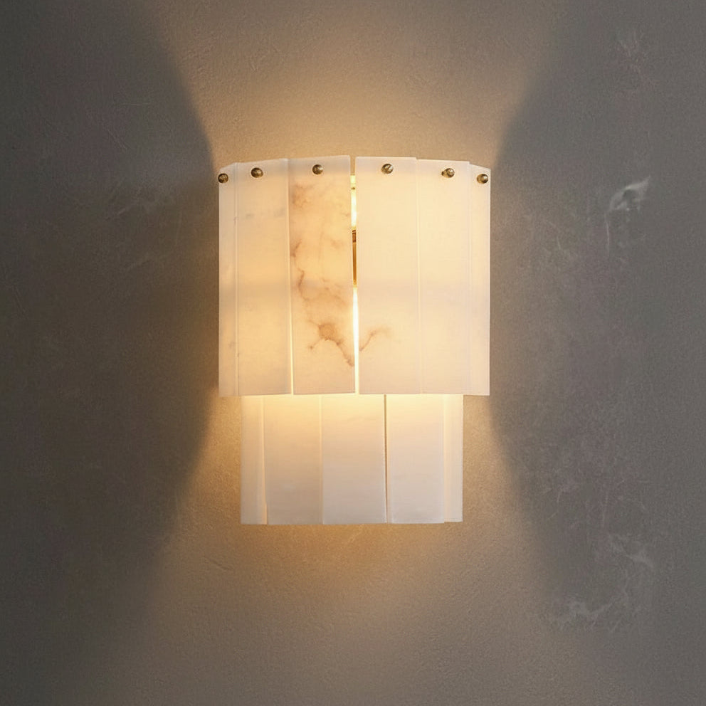 Winza Tiered Alabaster Wall Light | Celestre