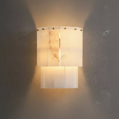 Winza Tiered Alabaster Wall Light | Celestre