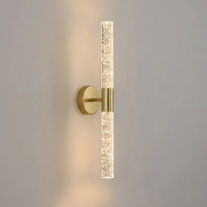 Aero Bubble Crystal Wand Wall Light Gold | Celestre