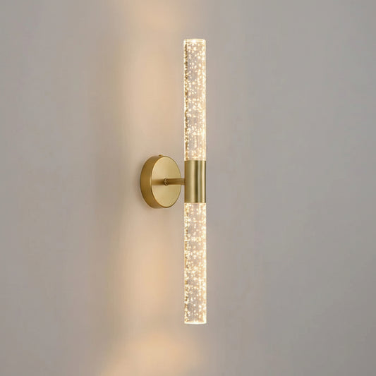 Aero Bubble Crystal Wand Wall Light Gold | Celestre