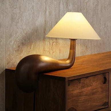 Bena Arch Base Wood Table Lamp Walnut | Celestre