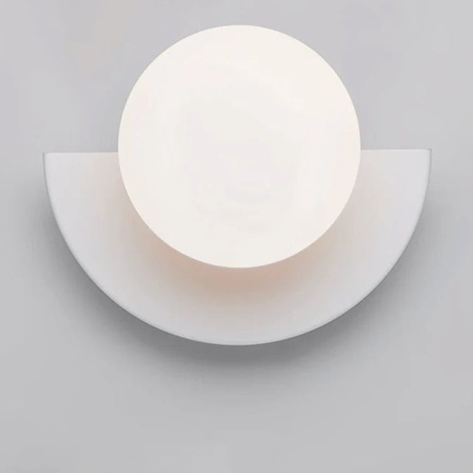 Tini Semi Circle Globe Wall Light White | Celestre