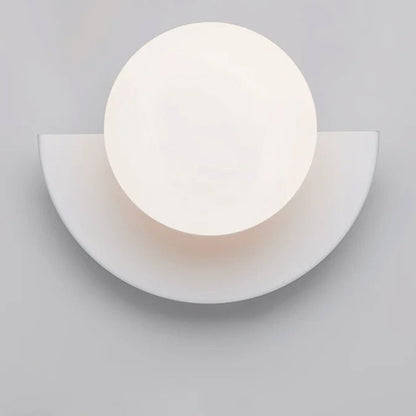 Tini Semi Circle Globe Wall Light White | Celestre