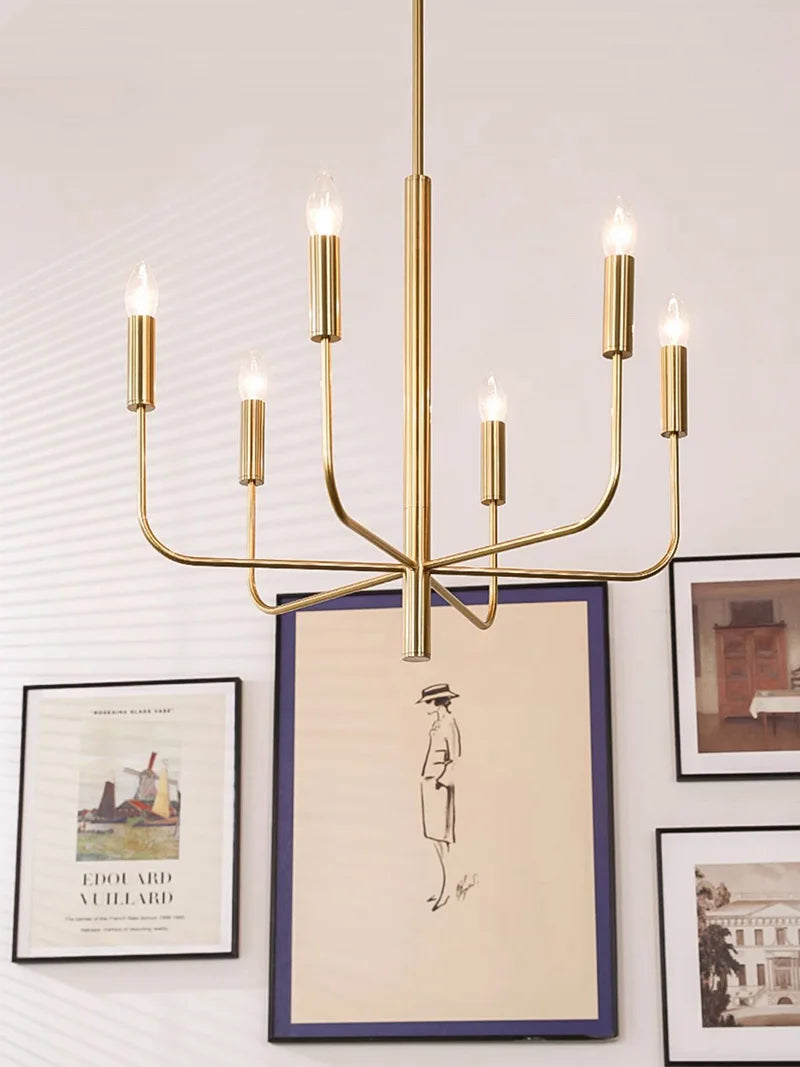 Fela Retro Droplight Chandelier 6 Heads | Celestre