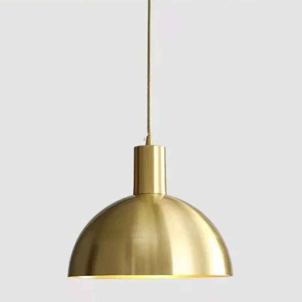 Pavra Nordic Brass Dome Pendant Light D 20 cm | Celestre