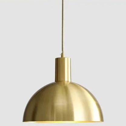Pavra Nordic Brass Dome Pendant Light D 30 cm | Celestre