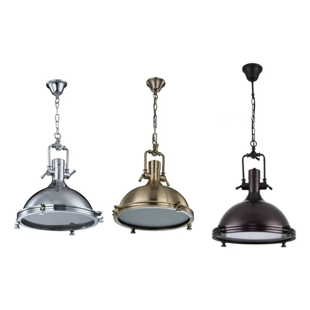 Torvo Industrial Nautical Dome Pendant Light | Celestre