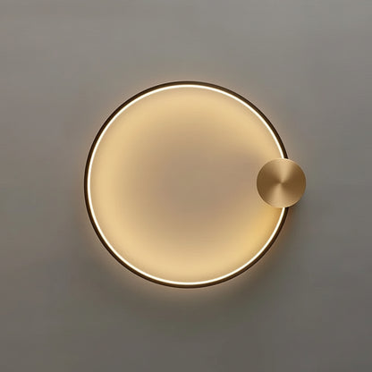 Hale Nordic Ring LED Wall Light Gold Base D 50 cm | Celestre