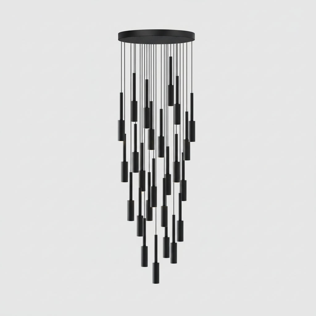 Jiza Cylindrical Spotlight Chandelier 30 Heads | Celestre