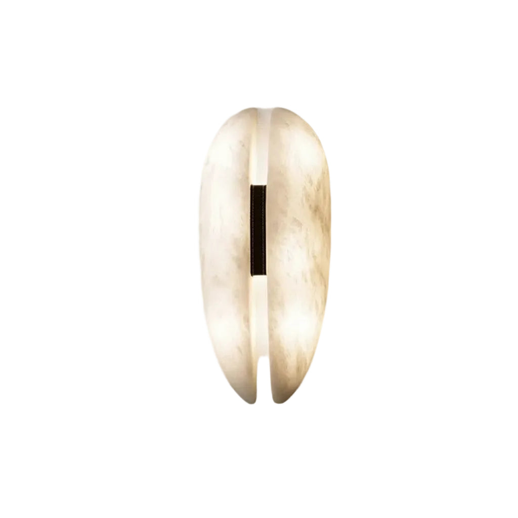 Feva Alabaster Split Oval Wall Light | Celestre