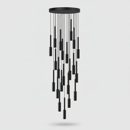 Jiza Cylindrical Spotlight Chandelier 18 Heads | Celestre