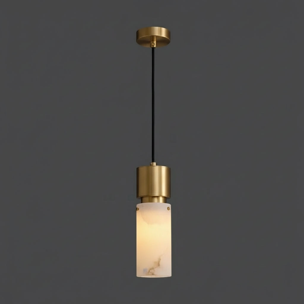 Nexa Marble Cylinder Pendant Light | Celestre