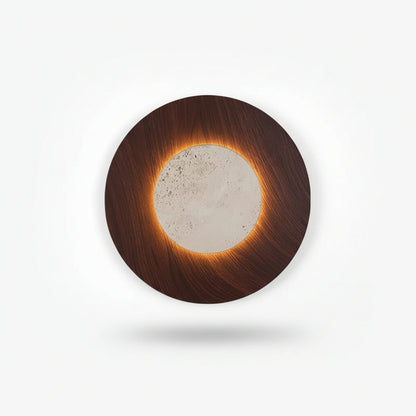 Dexo Travertine Round Halo Wall Light | Celestre