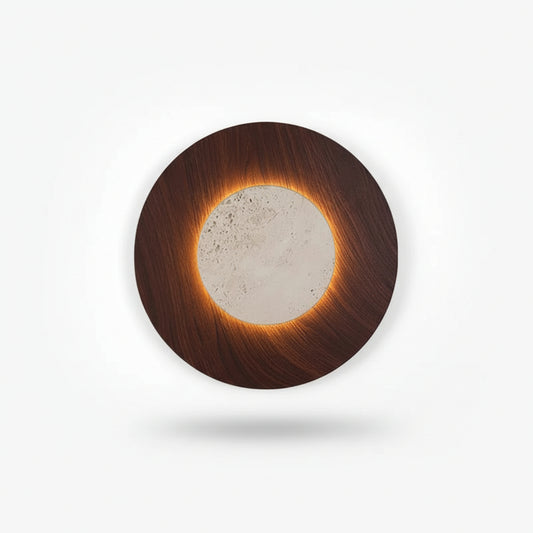 Dexo Travertine Round Halo Wall Light | Celestre