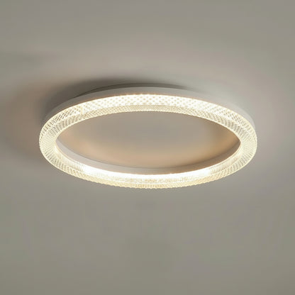 Nili Geometric LED Ceiling Light White Round | Celestre