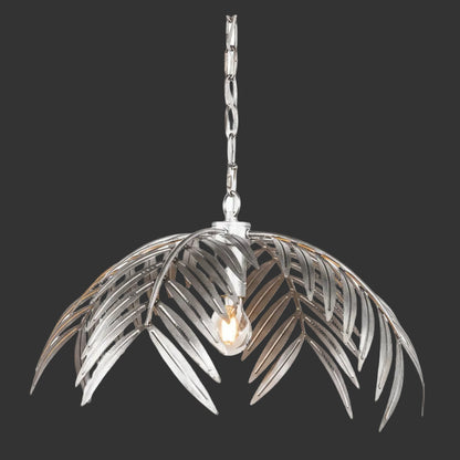 Cleo Palm Leaf Pendant Light Silver D 50 cm | Celestre