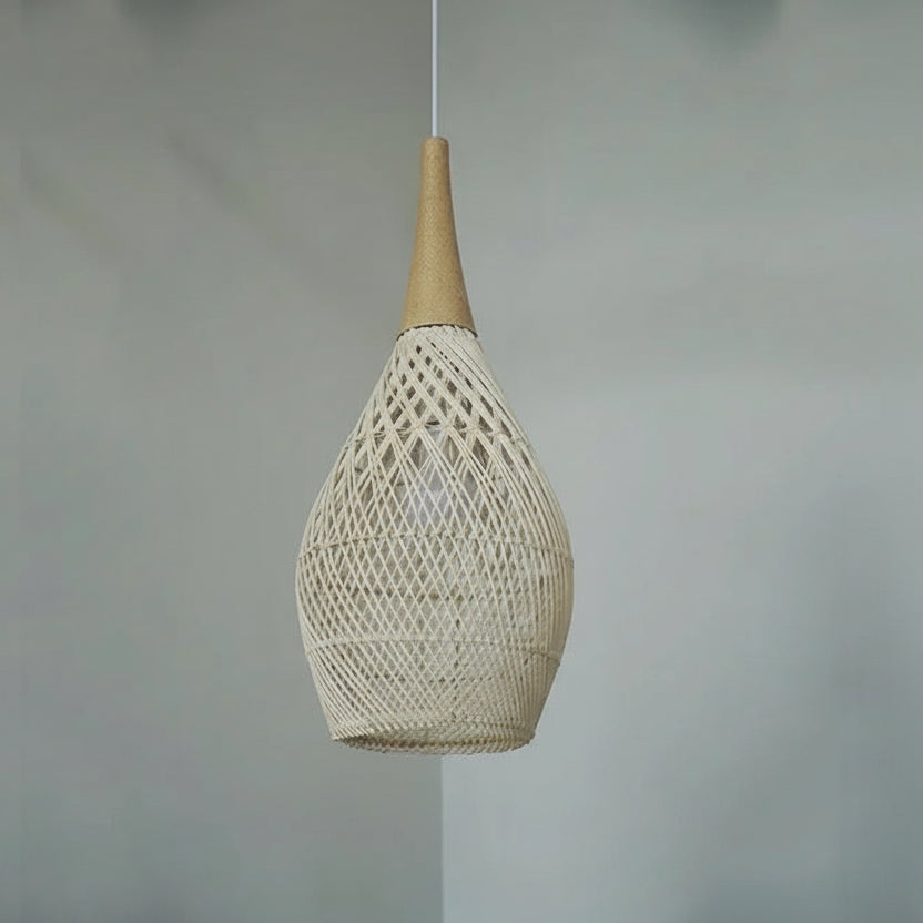 Ivor Wabi-sabi Rattan Pendant Light Beige | Celestre