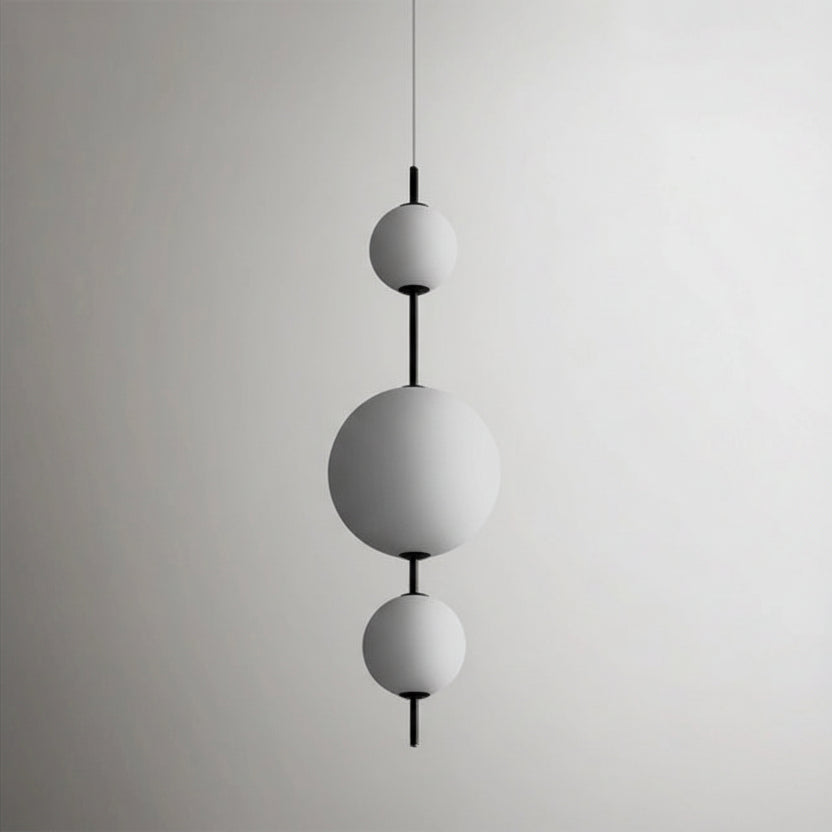 Kiri Vertical Stacked Globe Pendant Light D 25 cm x H 85 cm | Celestre