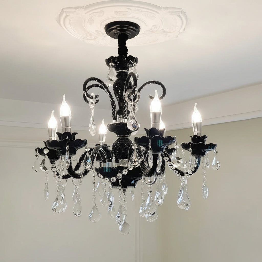Mena Regal Candelabra Crystal Chandelier 6 Heads | Celestre