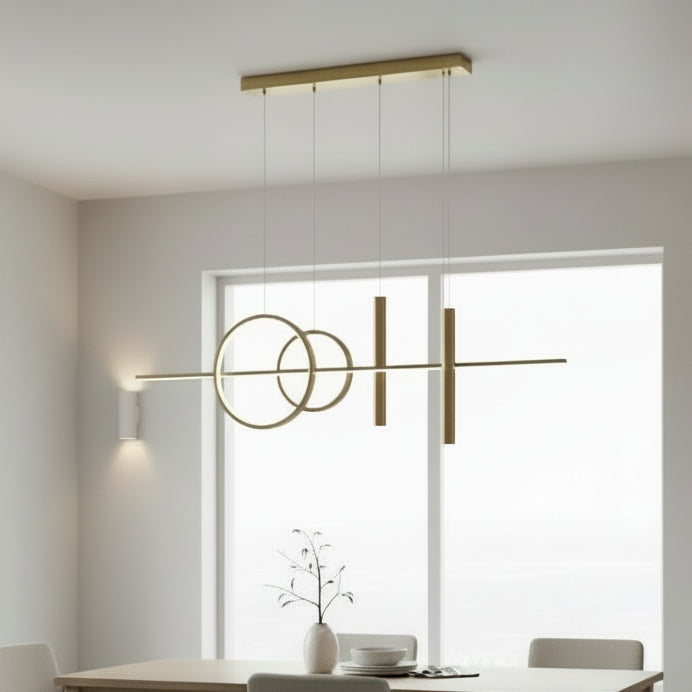 Zorin Scandinavian LED Chandelier Gold | Celestre