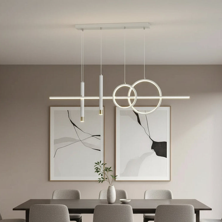 Zorin Scandinavian LED Chandelier White | Celestre