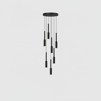 Jiza Cylindrical Spotlight Chandelier 7 Heads | Celestre
