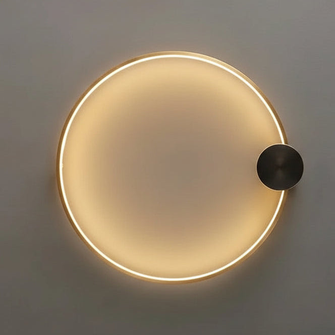 Hale Nordic Ring LED Wall Light Black Base D 60 cm | Celestre