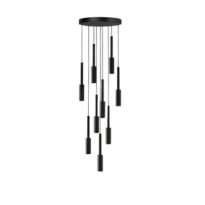 Jiza Cylindrical Spotlight Chandelier 9 Heads | Celestre