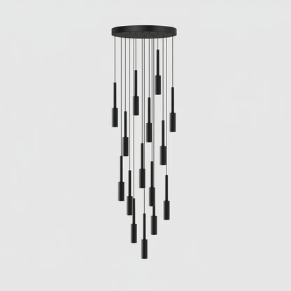 Jiza Cylindrical Spotlight Chandelier 15 Heads | Celestre