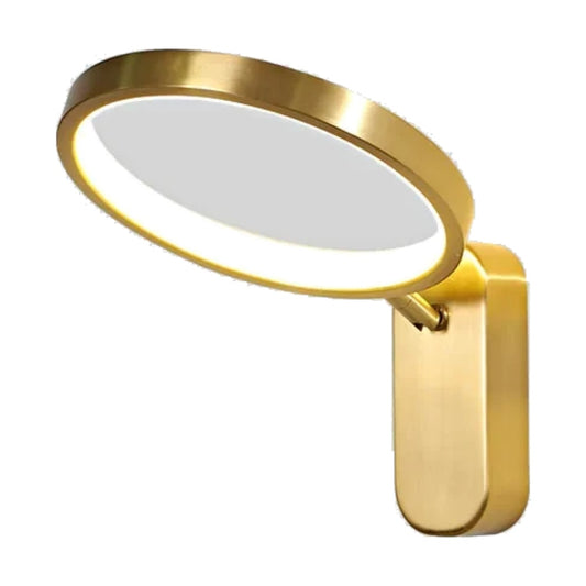 Vesko Minimalist Brass Ring Wall Light | Celestre